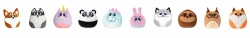 Soft stuffed toy "Round animal-shaped pillow" 30cm