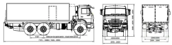 Trucks equipped with refrigeration-heating unit, lifting board type 1714 mod: 1714-0000010-KV1 on the basis of chassis and T/C C