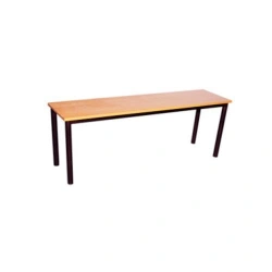 Bench on metal frame