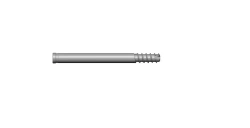 Locking derotation screw, 6,5 mm diameter, 70 to 120 mm long, 5 mm pitch, article number 26.24.XXX