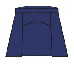 Flame-retardant, anti-electrostatic head net for protection against harmful biological factors (bloodsuckers).