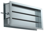 Air curtains with electric actuator stand DRr
