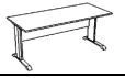 Metal-framed tables "Style B" series