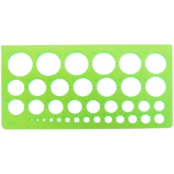 Stencil of circles STAMM 1-36mm, plastic