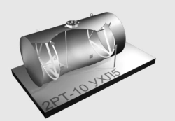 Single-walled horizontal cylindrical steel tank type 2RT - 10