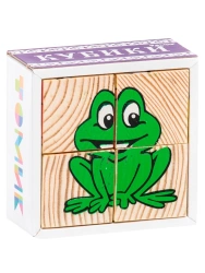 Animal Pattern Cubes (4 pieces) Item No. 3333-1
