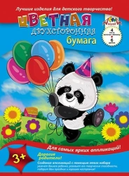 A4 double-sided colour paper, 4 sheets, 6 colours TM Aplica