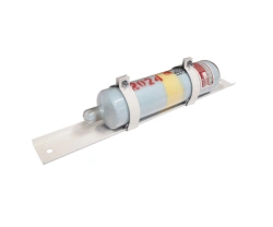 Autonomous powder fire extinguishing device OSP-1 "mini" UHL2.1 TU 4854-002-08578309-93 (with holder for metro)