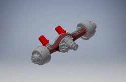 Rear axle with cam brakes 224.2400012-30