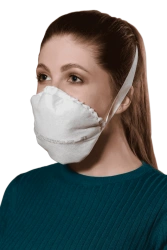 Filtering half-mask for protection against aerosols with additional protection against vapours and gases - respirator "Lepestok-