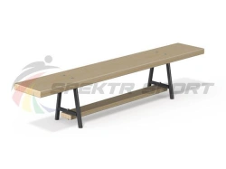 Gymnastics bench 1500 mm \2 metal legs (not adjustable)