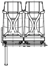 Passenger seat DS15.6840.010-PV10