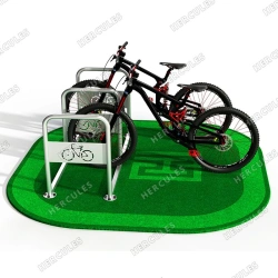 Municipal bicycle parking for 6 places (stainless steel)
