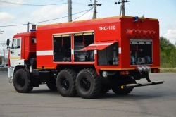 Fire pumping station PNS-110, type 58815K43118, modification PNS-110, on chassis KAMAZ-5350-D5