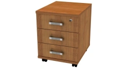 Rolling cabinet with 3 drawers and lock 450x550x590mm (WxHxH) 407.401