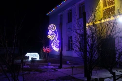 LED console (LED panel) "Wave" - decorative street lamp on brackets (modifications 220V, 24V, 12V),