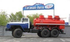 Fuel tanker ATZ type 56702 of modification 567522 on chassis Ural 5557-70