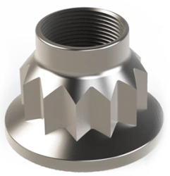 Self-locking twelve-slotted nut 704. 00. 1761