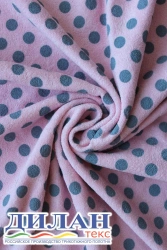 Mixed knitted fabric (80% cotton, 20% polyester) smoothly dyed, printed, terry.
