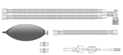 Respiratory devices for joint use with anaesthetic and resuscitation equipment, version: p