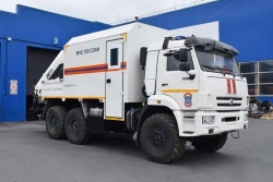 Emergency rescue vehicle with CMU, brand UZST, type 483F-39 on chassis KAMAZ 43502-D5