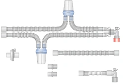 Respiratory devices for joint use with anaesthetic and resuscitation equipment, version: p