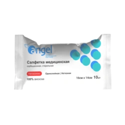 Medical sorption sterile nonwoven napkin 16cm x 14cm by TU 32.50.50-014-14959781-2019