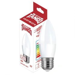 LED lamp 9W E27 candle 4000K 220V (TANGO LED C37-9W-E27-W) TANGO RUSSIA
