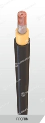 Wire for rolling stock with copper conductors with rubber insulation, in polyvinylchloride cold-resistant sheath for nominally