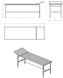 Massage couch (K.MM series)