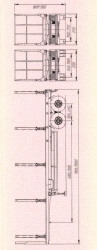 Sorting truck semi-trailer, UST brand, type 94655L, modifications 94655L-000J2??-??, produced according to TU 4525-059-53838447-