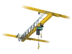 Single girder overhead electric overhead travelling crane of single span with load capacity from 0,5 to 12,5 tonnes