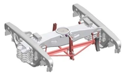 Frame of bogie of biaxial bogie model 18-9896 of freight wagons 9896-10.01.00.000 SB (KD 9896-10.00.00.000).