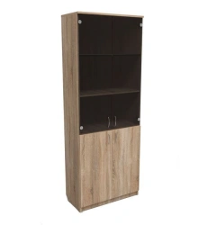 Office filing cabinet with glass doors (SHL18)