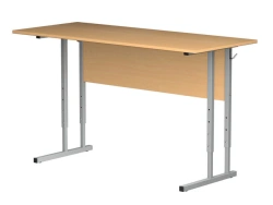 Double-seat adjustable height pupil's desk