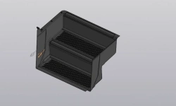 Footrest of front service door 320455-04-8405014