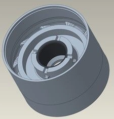 Apparatus Support Assembly, RC D1000NX, 0.68 inch shaft, Type FBH-T, with keyway, Niresist, Generation 2 / BRG HSG: S/A, RC D100