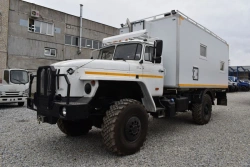 Special van on Ural 43206-1151-61 chassis. Mark GIRD. Type 5849G-0000050. Design of loading space -