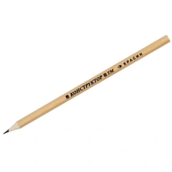 Pencil h/g Krasin "Konstruktor" TM (HB) hexagonal, sharpened.