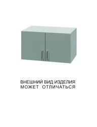 Double-leaf mezzanine cupboard with blank doors