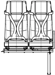 Passenger seat DS15.6840.010-PV08