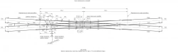 Double crossing arrow crossing type P65 type 1/9 on reinforced concrete bars of the project 2843.00.000