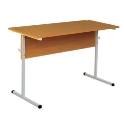 Non-adjustable two-seater pupil's table Model: SU-2 of "Edelwood" trade mark