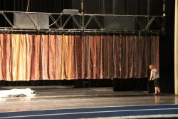 Textile goods TM VERA for decoration of a stage, an auditorium, interiors of premises: Stage clothes. Type harlequin pictorially