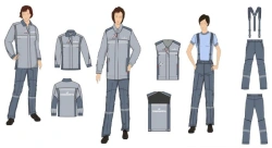 Women's sets for ITR (jacket-shirt, waistcoat, trousers) special for employees of the organisations of the system "Transneft" fo