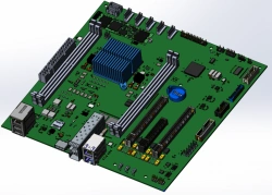 MicroATX motherboard on BE-1000 processor (NIKA.469535.064)