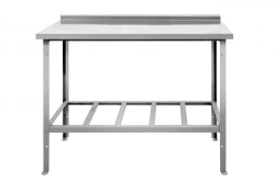 Production table with lattice shelf wall-mounted (with side) SPRO 6*6