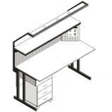 Metal table for radio mechanics and radio fitter