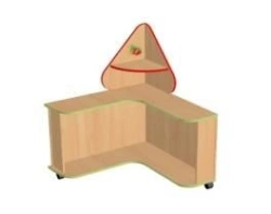 Wooden didactic table