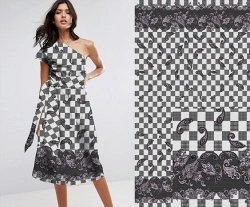 Mixed knitted melange fabric (PE-68%,XL-32%), single lined on the basis of kulirnaya glady